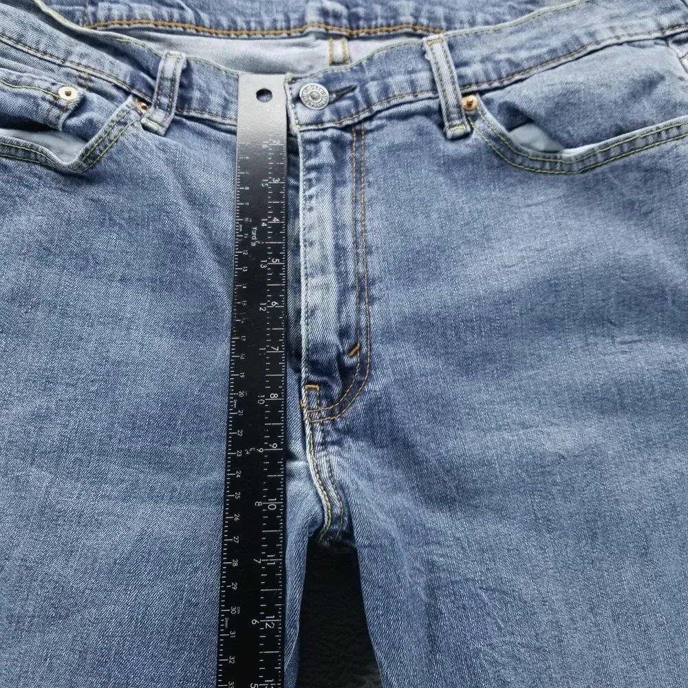Levis 514 Jeans Mens‎ 38x32 Blue Regular Straight Medium Wash Stretch Denim